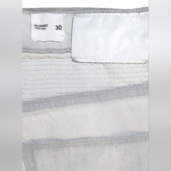 HUDSON | White Blinder Skinny Biker Moto Distressed Jeans | Size: 30x32 - Picture 9 of 9